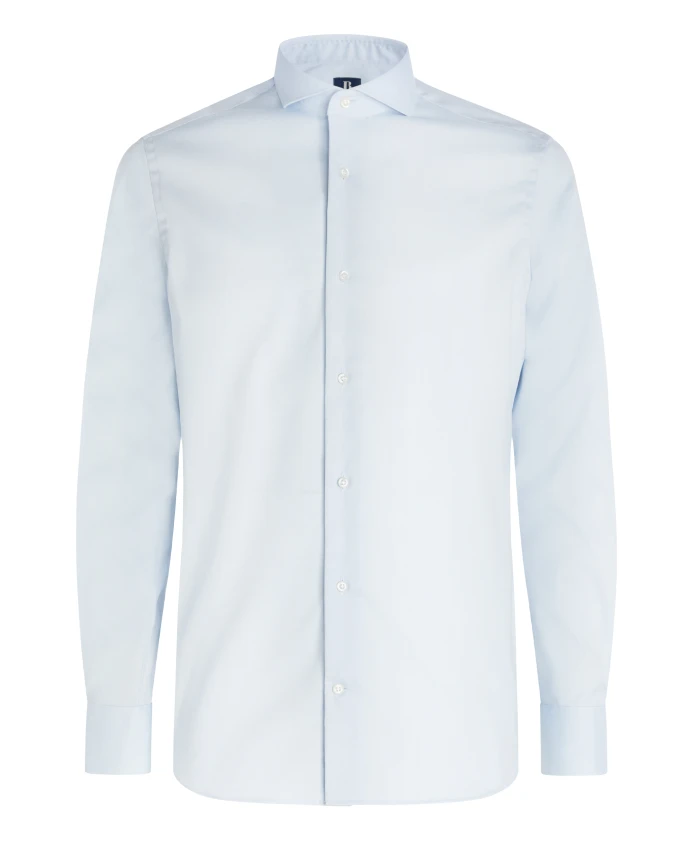 Приталенная хлопковая рубашка с мелким рисунком Boggi Milano, синий
Приталенная хлопковая рубашка с мелким рисунком Boggi Milano, синий