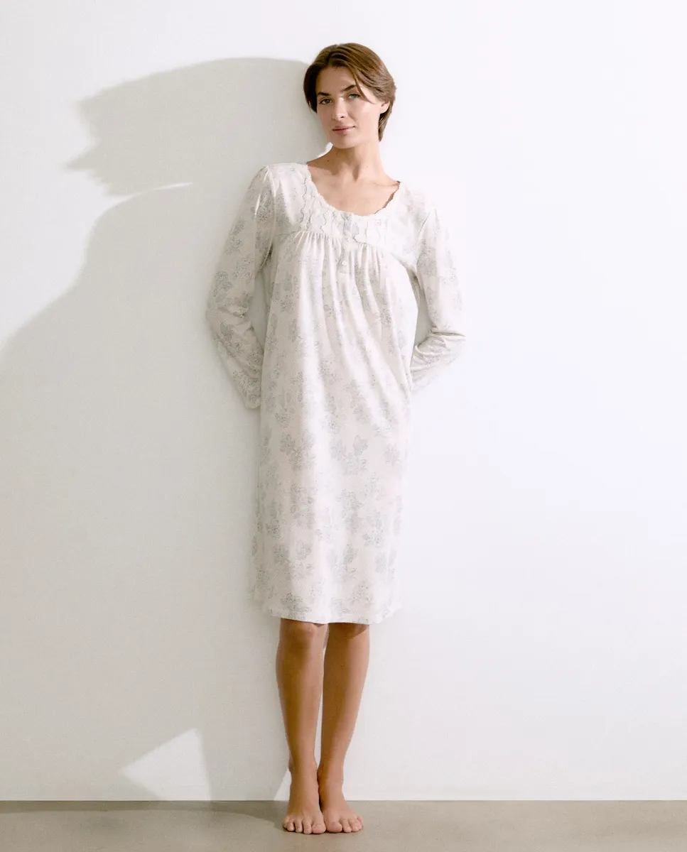 Женская ночная рубашка из хлопка с принтом Énfasis, синий
Женская ночная рубашка из хлопка с принтом Énfasis, синий