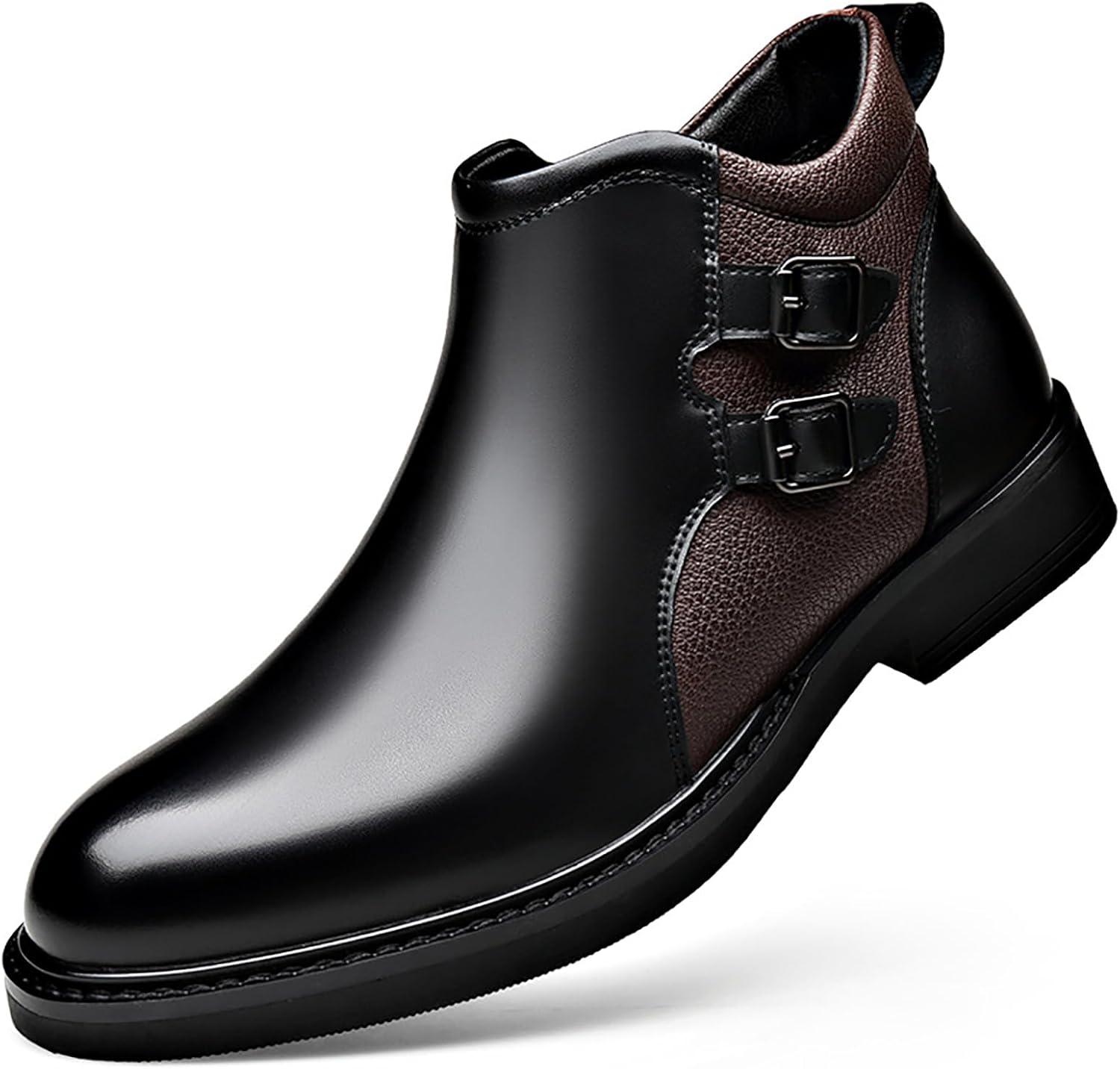 Мужские кожаные челси-чукка с боковой молнией, модной застежкой ремнем, удобным каблуком-блоком, ботильоны до щиколотки для осени и зимы, для работы и офиса Loveheynew, черный
Мужские кожаные челси-чукка с боковой молнией, модной застежкой ремнем, удобным каблуком-блоком, ботильоны до щиколотки для осени и зимы, для работы и офиса Loveheynew, черный