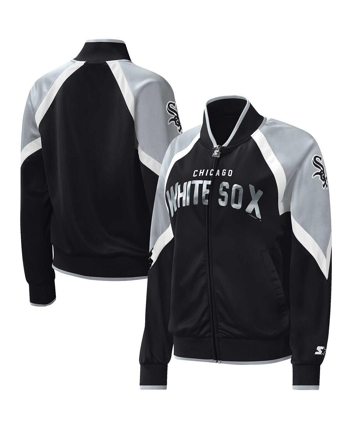 Черная женская спортивная куртка с молнией во всю длину реглан Chicago White Sox Touchdown Starter, черный
Черная женская спортивная куртка с молнией во всю длину реглан Chicago White Sox Touchdown Starter, черный