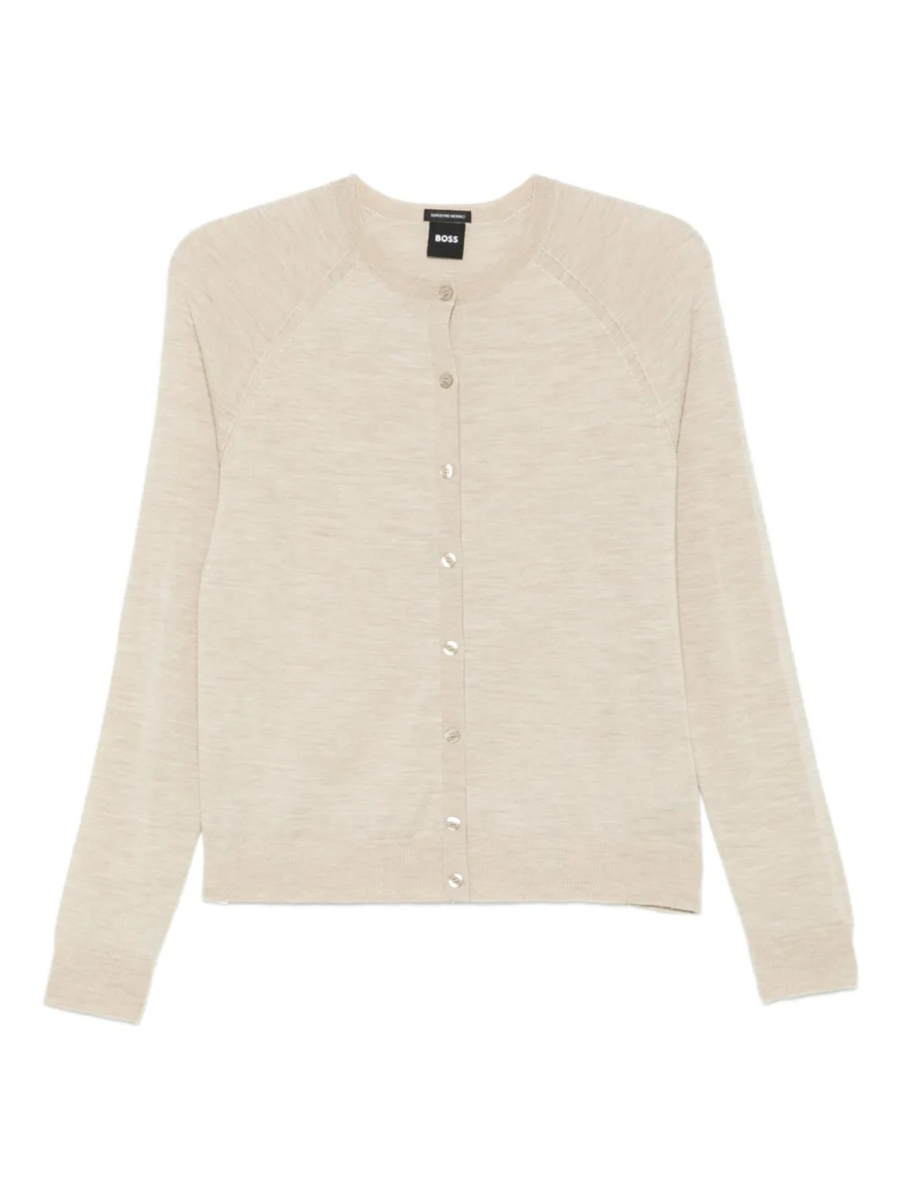 Шерстяной кардиган BOSS с рукавами реглан, нейтральный
Шерстяной кардиган BOSS с рукавами реглан, нейтральный