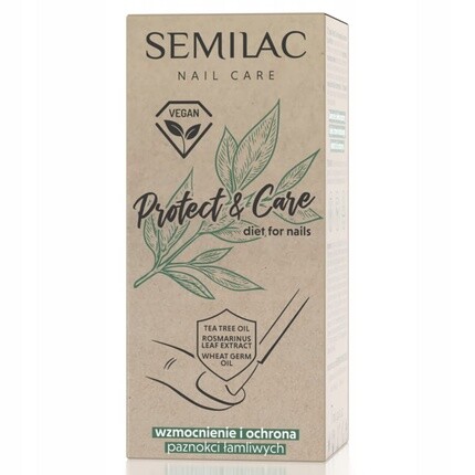 Отвердитель для ногтей Semilac Protect & Care для укрепления и защиты ломких ногтей, веганская формула, 7 мл
Отвердитель для ногтей Semilac Protect & Care для укрепления и защиты ломких ногтей, веганская формула, 7 мл