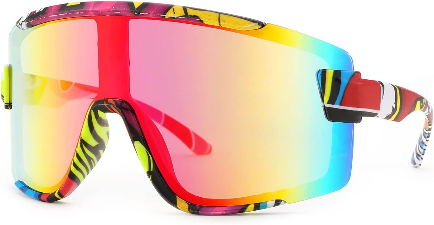 Солнцезащитные очки Karsaer Vision Big Shield Wraparound для мужчин и женщин, неоновые солнцезащитные очки с козырьком, для велоспорта и лыжного спорта, в стиле 80-х и 90-х, Red Print
Солнцезащитные очки Karsaer Vision Big Shield Wraparound для мужчин и женщин, неоновые солнцезащитные очки с козырьком, для велоспорта и лыжного спорта, в стиле 80-х и 90-х, Red Print