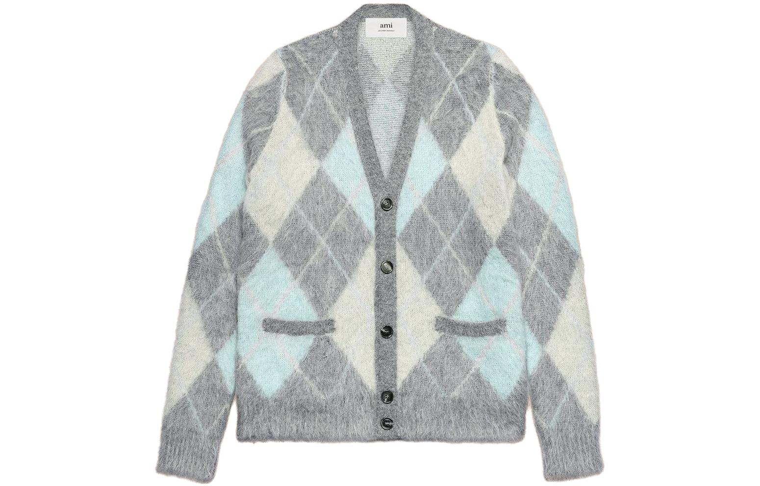 Кардиган с длинными рукавами и узором "аргайл" на пуговицах AMIPARIS, синий
Кардиган с длинными рукавами и узором "аргайл" на пуговицах AMIPARIS, синий