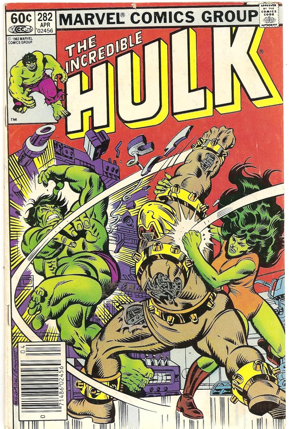 The Incredible Hulk #282 (Again...Arsenal!) (Marvel)
The Incredible Hulk #282 (Again...Arsenal!) (Marvel)