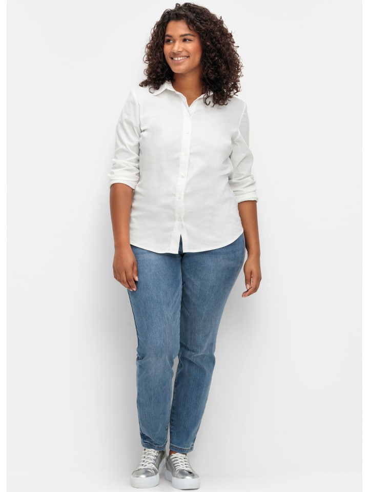 Джинсы sheego, синий деним
Джинсы sheego, синий деним