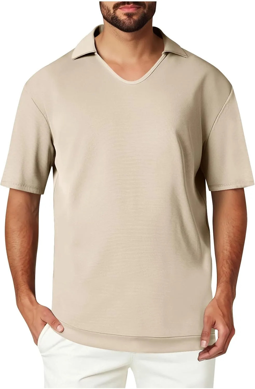 Xiaojake мужская вязаная поло с V-образным вырезом, короткий рукав, облегающая, легкая Xiaojmake
Xiaojake мужская вязаная поло с V-образным вырезом, короткий рукав, облегающая, легкая Xiaojmake