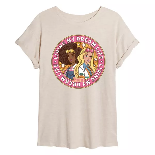 Футболка с графическим принтом «Живу жизнью моей мечты» для юниоров Barbie, бежевый
Футболка с графическим принтом «Живу жизнью моей мечты» для юниоров Barbie, бежевый