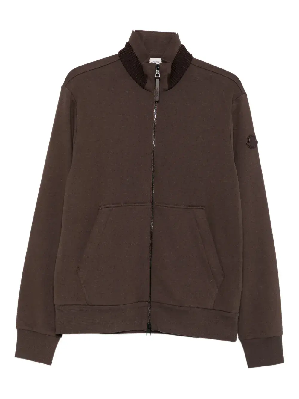 Толстовка с ребристым воротником на молнии MONCLER, коричневый
Толстовка с ребристым воротником на молнии MONCLER, коричневый
