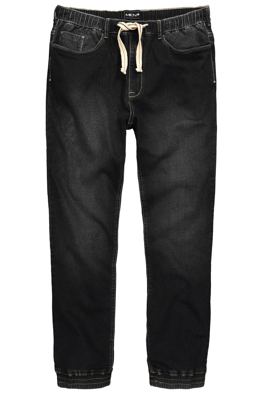 Зауженные джинсы Men Plus, черный 
Зауженные джинсы Men Plus, черный