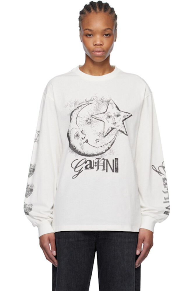 Белая футболка Future Heavy с длинным рукавом GANNI
Белая футболка Future Heavy с длинным рукавом GANNI