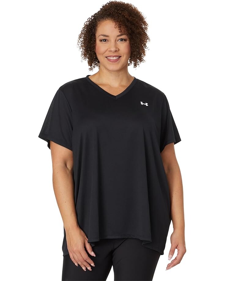 Футболка Under Armour Plus Size Tech Short Sleeve V-Neck Solid, черный/белый
Футболка Under Armour Plus Size Tech Short Sleeve V-Neck Solid, черный/белый