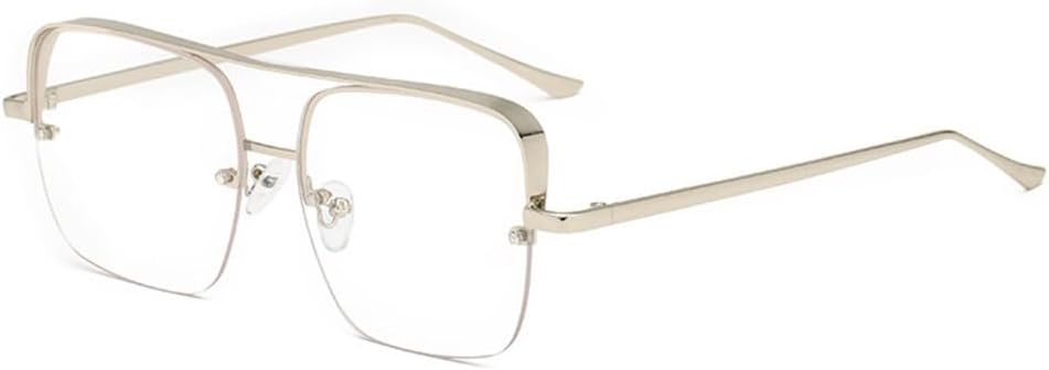 Солнцезащитные очки в полуободковой оправе в стиле ретро, металлические оправы, защита от УФ-излучения UV400, для мужчин и женщин, 2 серебристых варианта, 1 вариант TYUVIVO, 2 Silver Plain
Солнцезащитные очки в полуободковой оправе в стиле ретро, металлические оправы, защита от УФ-излучения UV400, для мужчин и женщин, 2 серебристых варианта, 1 вариант TYUVIVO, 2 Silver Plain