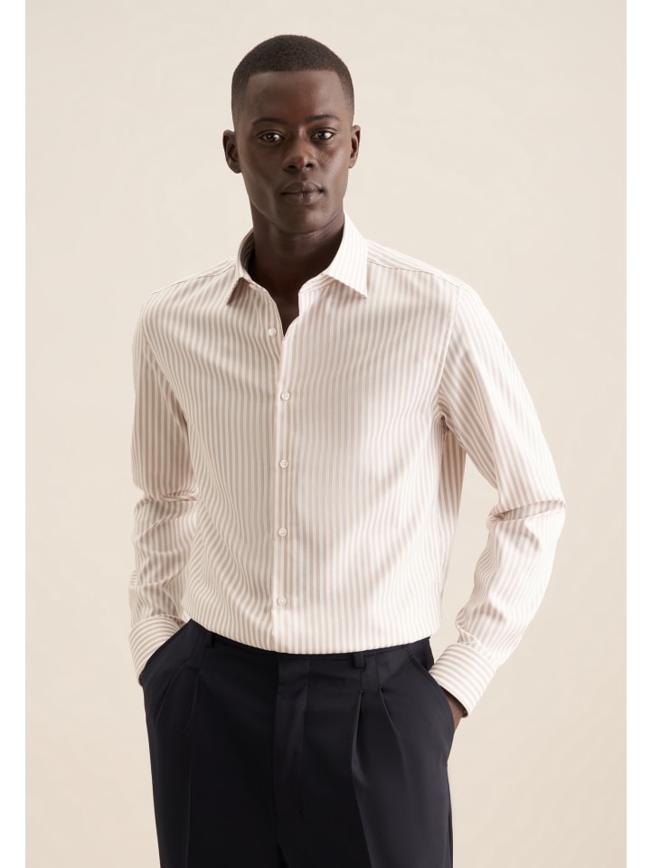 Рубашка Seidensticker, бежевый
Рубашка Seidensticker, бежевый