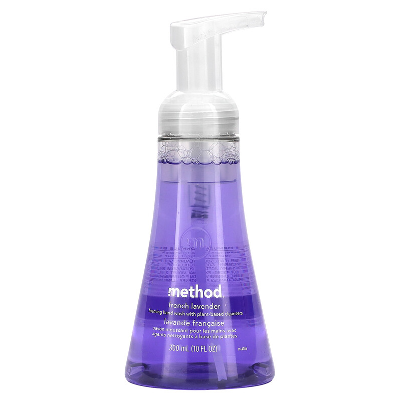 Method, Пенящееся средство для мытья рук, с французской лавандой, 300 мл (10 жидк. унц.)
Method, Пенящееся средство для мытья рук, с французской лавандой, 300 мл (10 жидк. унц.)