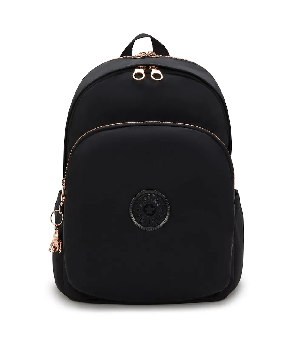 Женский рюкзак Delia M с верхней ручкой черного цвета Kipling, черный 
Женский рюкзак Delia M с верхней ручкой черного цвета Kipling, черный