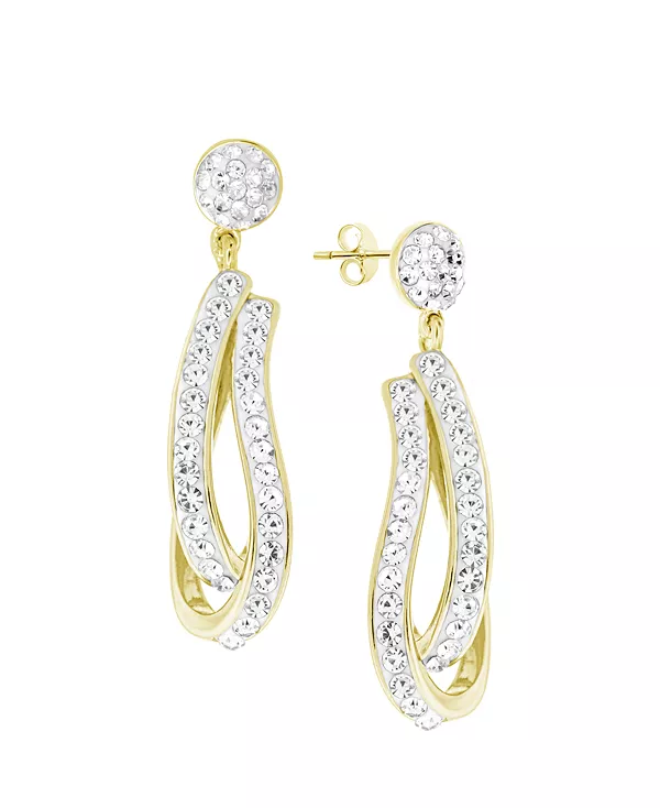 Серьга-Капля с кристаллами в позолоченной пластине Essentials, gold
Серьга-Капля с кристаллами в позолоченной пластине Essentials, gold