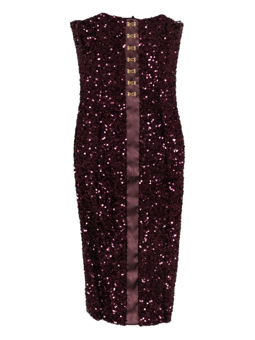 Платье миди, украшенное пайетками Elisabetta Franchi, фиолетовый
Платье миди, украшенное пайетками Elisabetta Franchi, фиолетовый