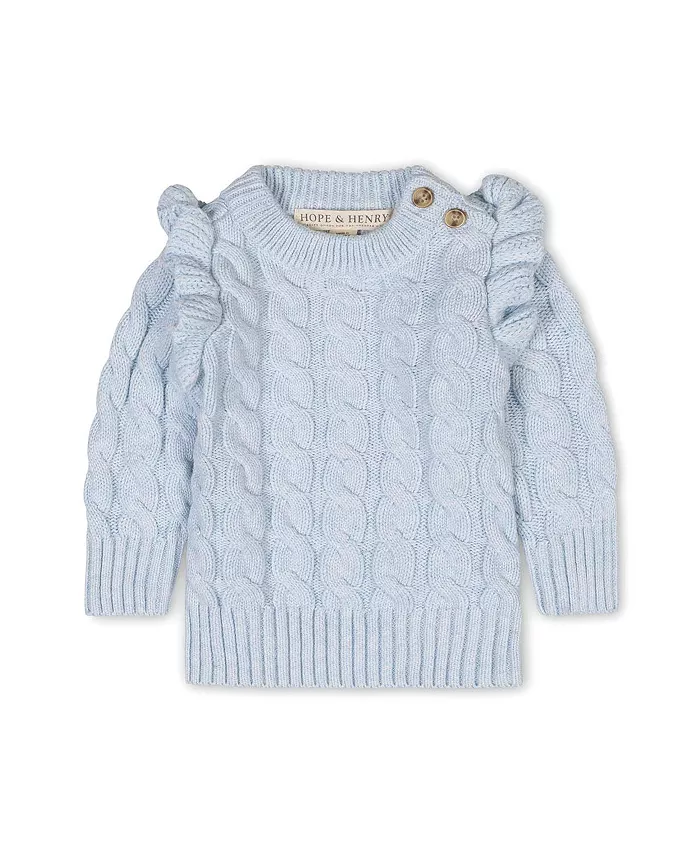 Детский свитер с длинными рукавами и воротником-стойкой с рюшами для девочек из органического хлопка Hope & Henry, синий
Детский свитер с длинными рукавами и воротником-стойкой с рюшами для девочек из органического хлопка Hope & Henry, синий