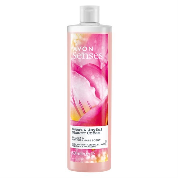 Avon Senses, Sweet & Joyful, женский гель для душа, Frezja Granat, 500 мл
Avon Senses, Sweet & Joyful, женский гель для душа, Frezja Granat, 500 мл