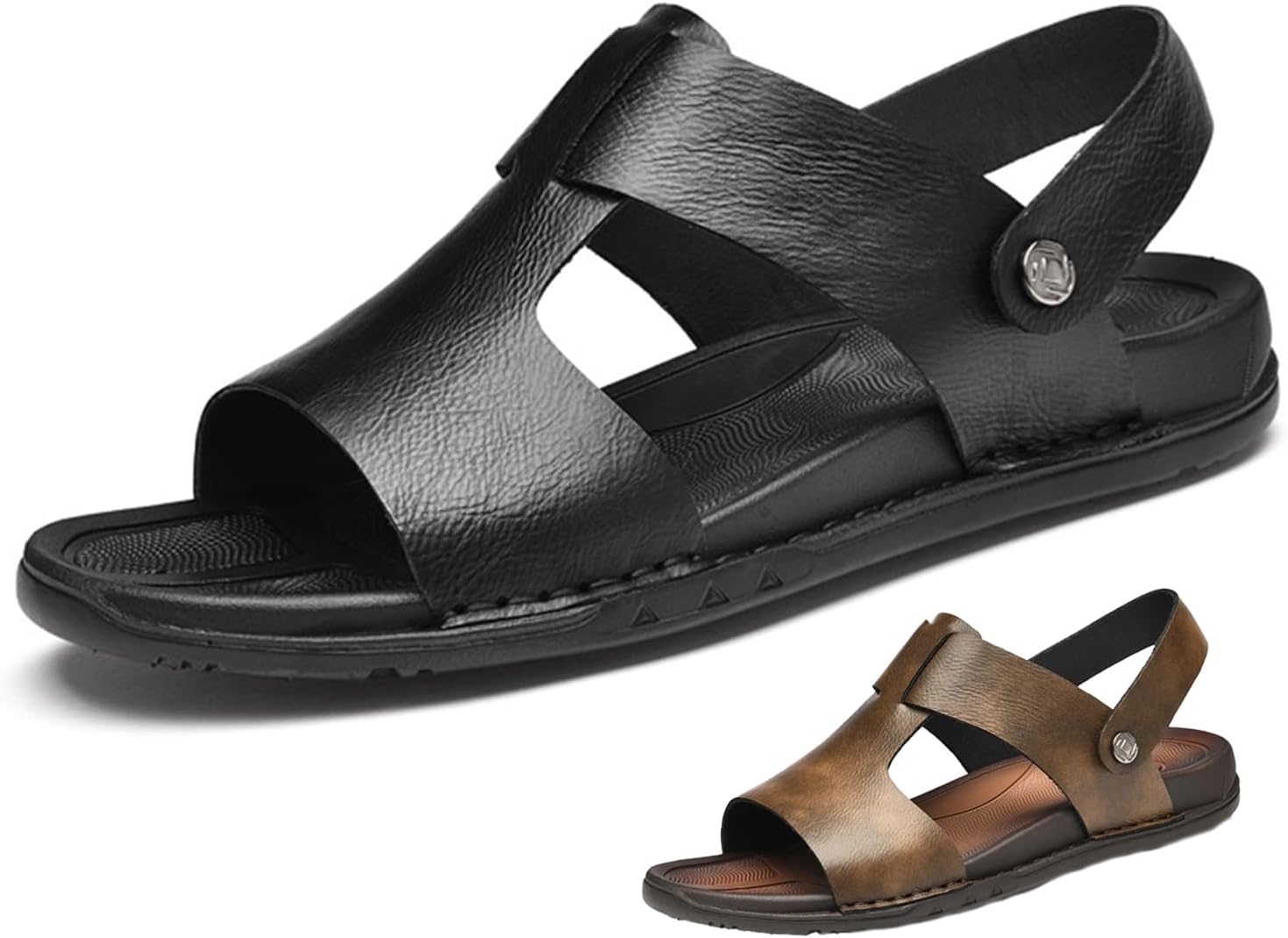 Мужские сандалии ETORYOOX из кожи с вырезами, ручной работы, повседневные плоские сандалии, легкие с открытым носком, на ремешке на щиколотке, пляжные сандалии для летнего отдыха на улице, дышащие, с нескользящей подошвой, черный
Мужские сандалии ETORYOOX из кожи с вырезами, ручной работы, повседневные плоские сандалии, легкие с открытым носком, на ремешке на щиколотке, пляжные сандалии для летнего отдыха на улице, дышащие, с нескользящей подошвой, черный