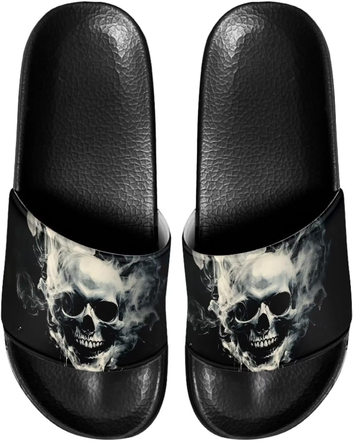 Сланцы для мужчин с нескользящей подошвой, открытый носок, легкие в уходе, комфортная посадка, для пляжа и повседневной ходьбы Ocwfudsx, Skull Smoke
Сланцы для мужчин с нескользящей подошвой, открытый носок, легкие в уходе, комфортная посадка, для пляжа и повседневной ходьбы Ocwfudsx, Skull Smoke