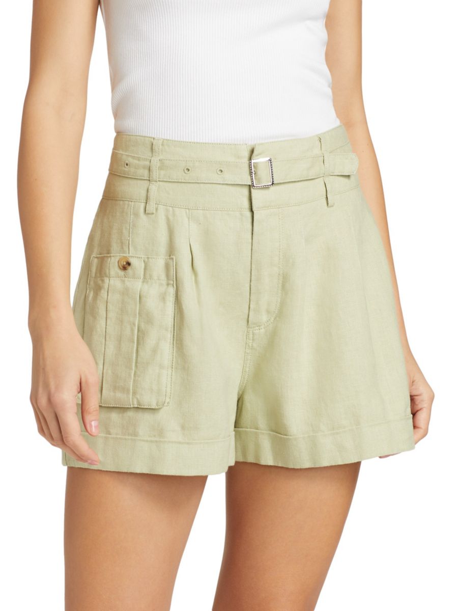 Льняные шорты с высокой талией ATM Anthony Thomas Melillo, цвет Morning Mist
Льняные шорты с высокой талией ATM Anthony Thomas Melillo, цвет Morning Mist