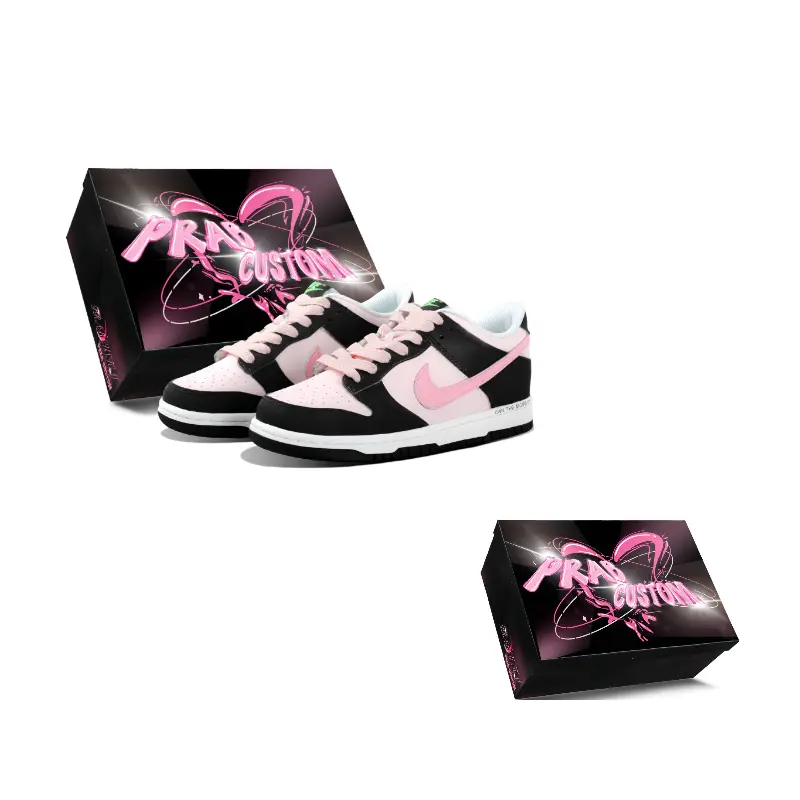 Nike Непромокаемые противоскользящие кроссовки для скейтбординга Dunk с низким верхом черно-розовые для подростков
Nike Непромокаемые противоскользящие кроссовки для скейтбординга Dunk с низким верхом черно-розовые для подростков