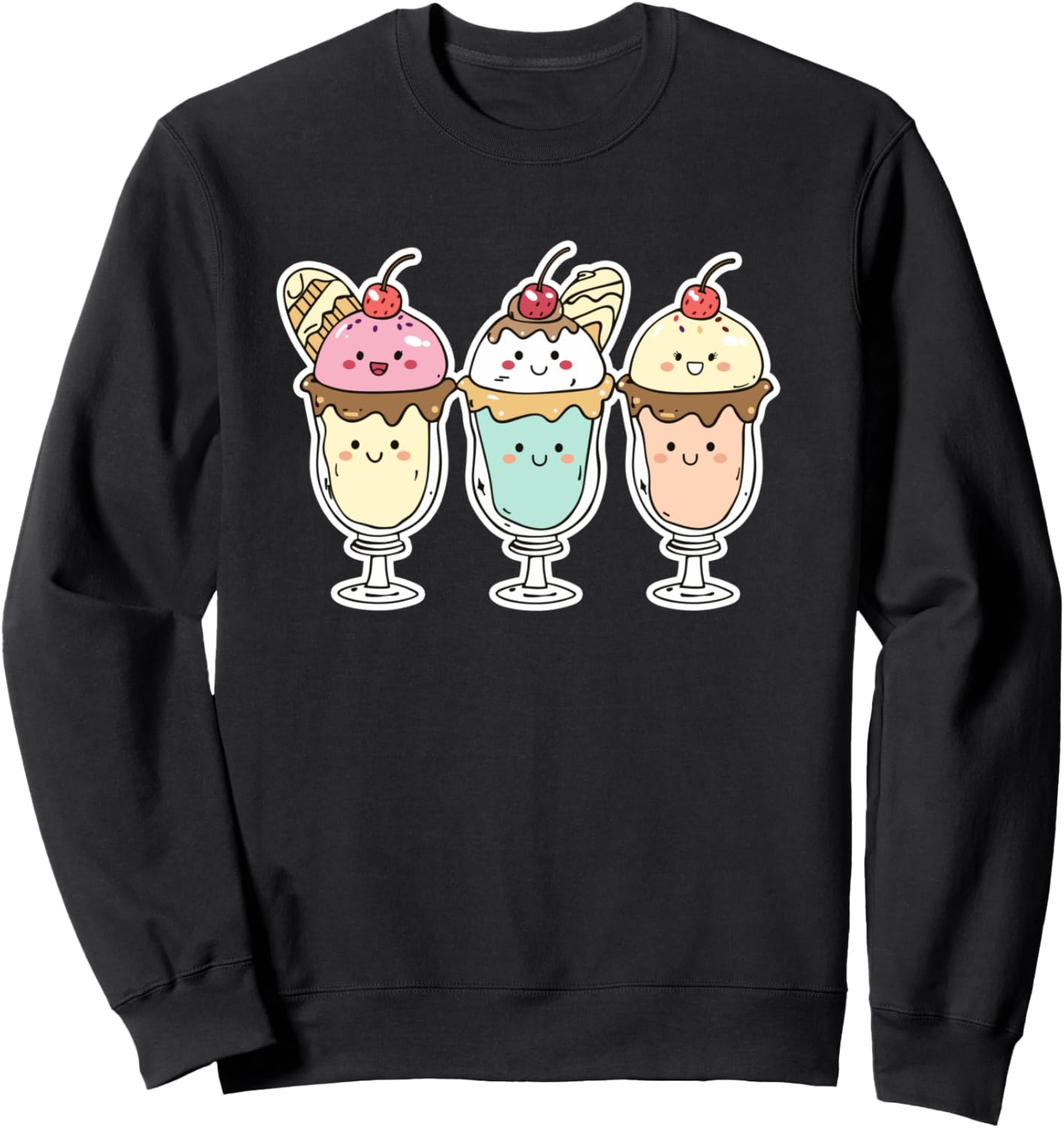 Толстовка с рисунком мороженого и щербета в мультяшном стиле Funny Ice Cream Seller Graphic Shirt, черный
Толстовка с рисунком мороженого и щербета в мультяшном стиле Funny Ice Cream Seller Graphic Shirt, черный