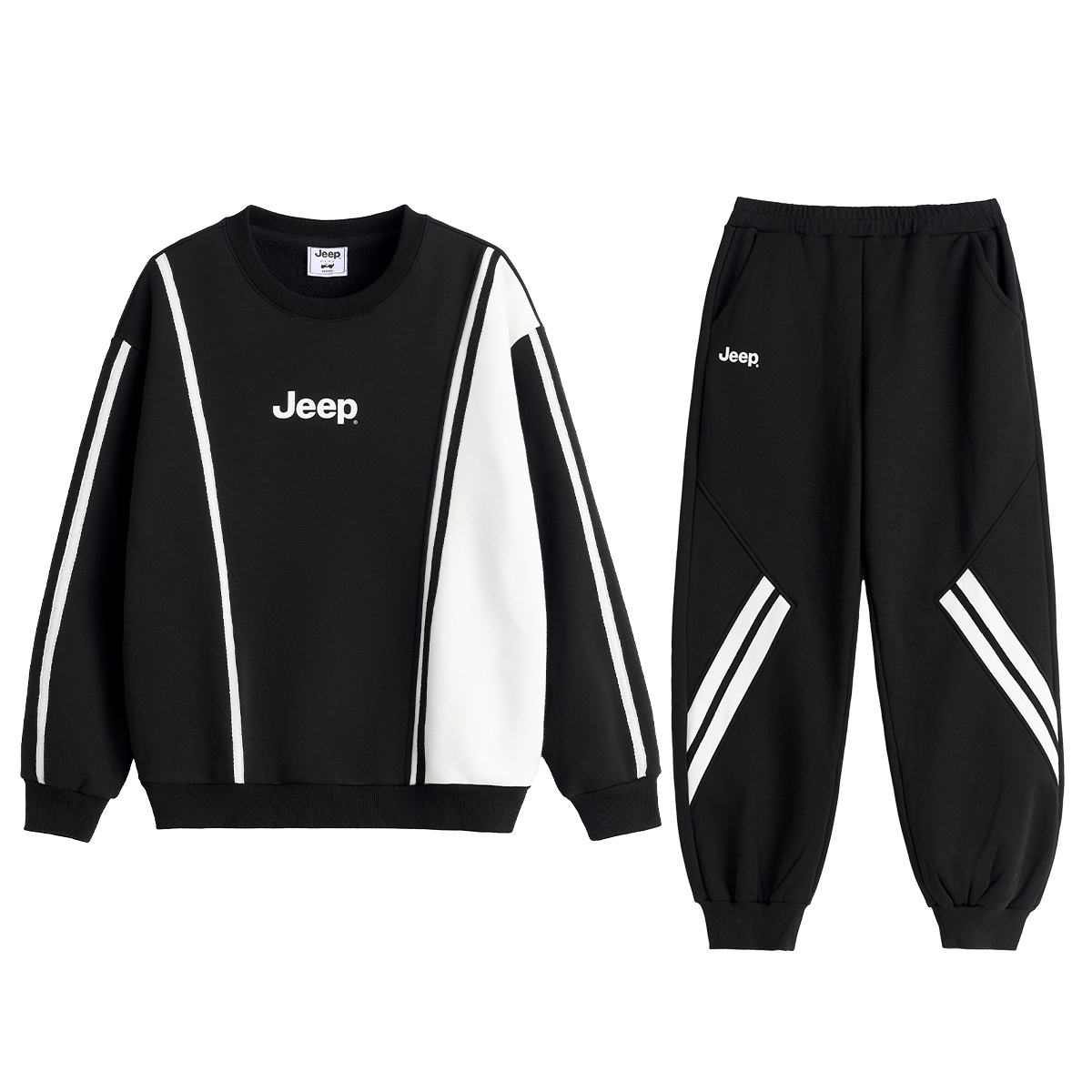 Унисекс повседневный спортивный костюм с круглым вырезом, утолщенный, длинный Jeep, черный
Унисекс повседневный спортивный костюм с круглым вырезом, утолщенный, длинный Jeep, черный