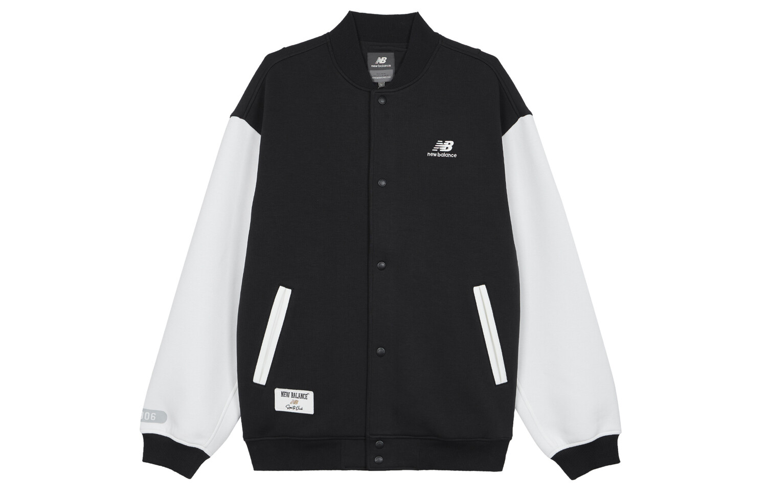 Бейсбольная куртка унисекс New Balance, Черно-белый
Бейсбольная куртка унисекс New Balance, Черно-белый