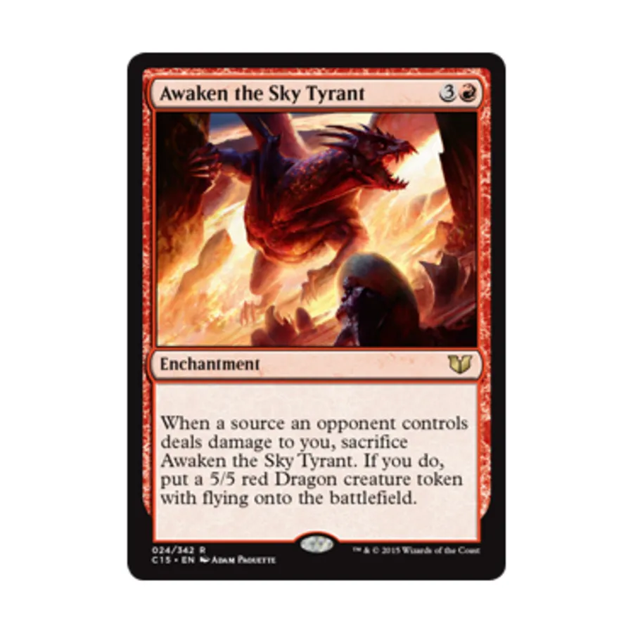 CCG Пробудите Небесного Тирана (клавиша R), MTG - Commander 2015
CCG Пробудите Небесного Тирана (клавиша R), MTG - Commander 2015