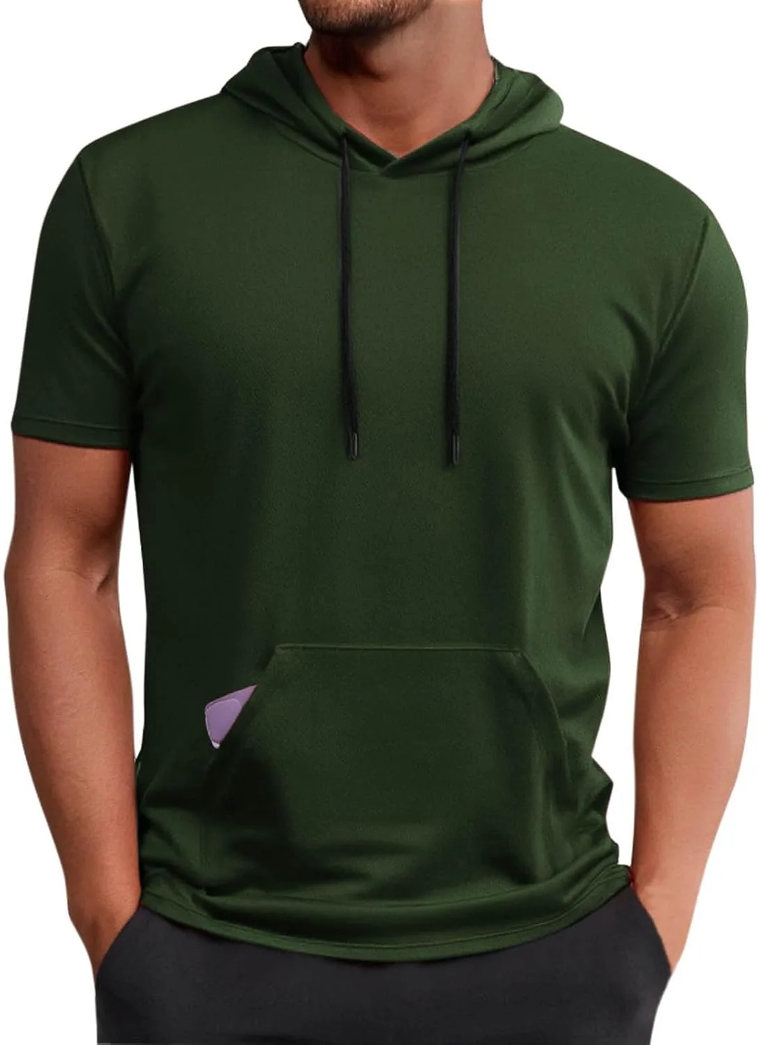 Мужская футболка с коротким рукавом и капюшоном
Мужская футболка с коротким рукавом и капюшоном