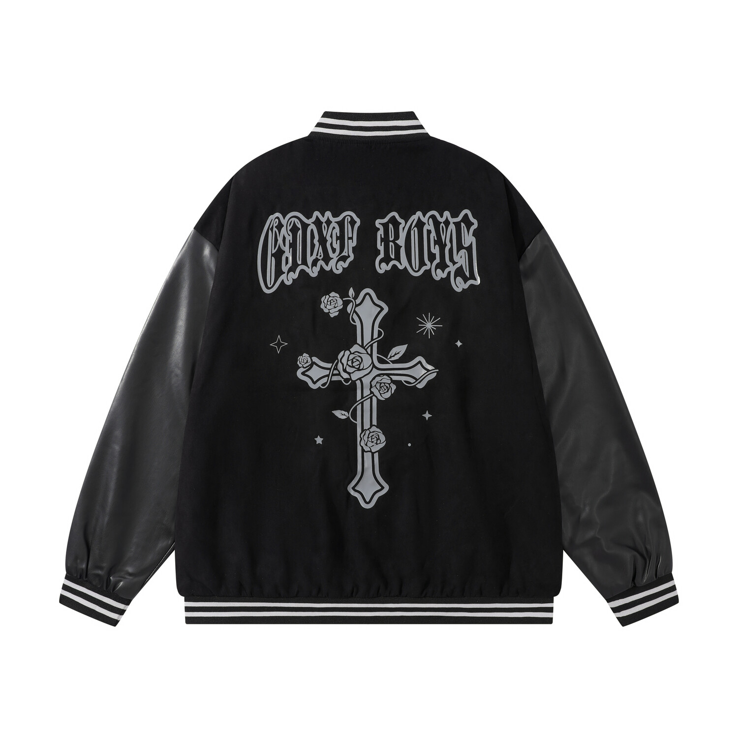 Бейсбольная куртка унисекс A.X.S.K, Черный 
Бейсбольная куртка унисекс A.X.S.K, Черный