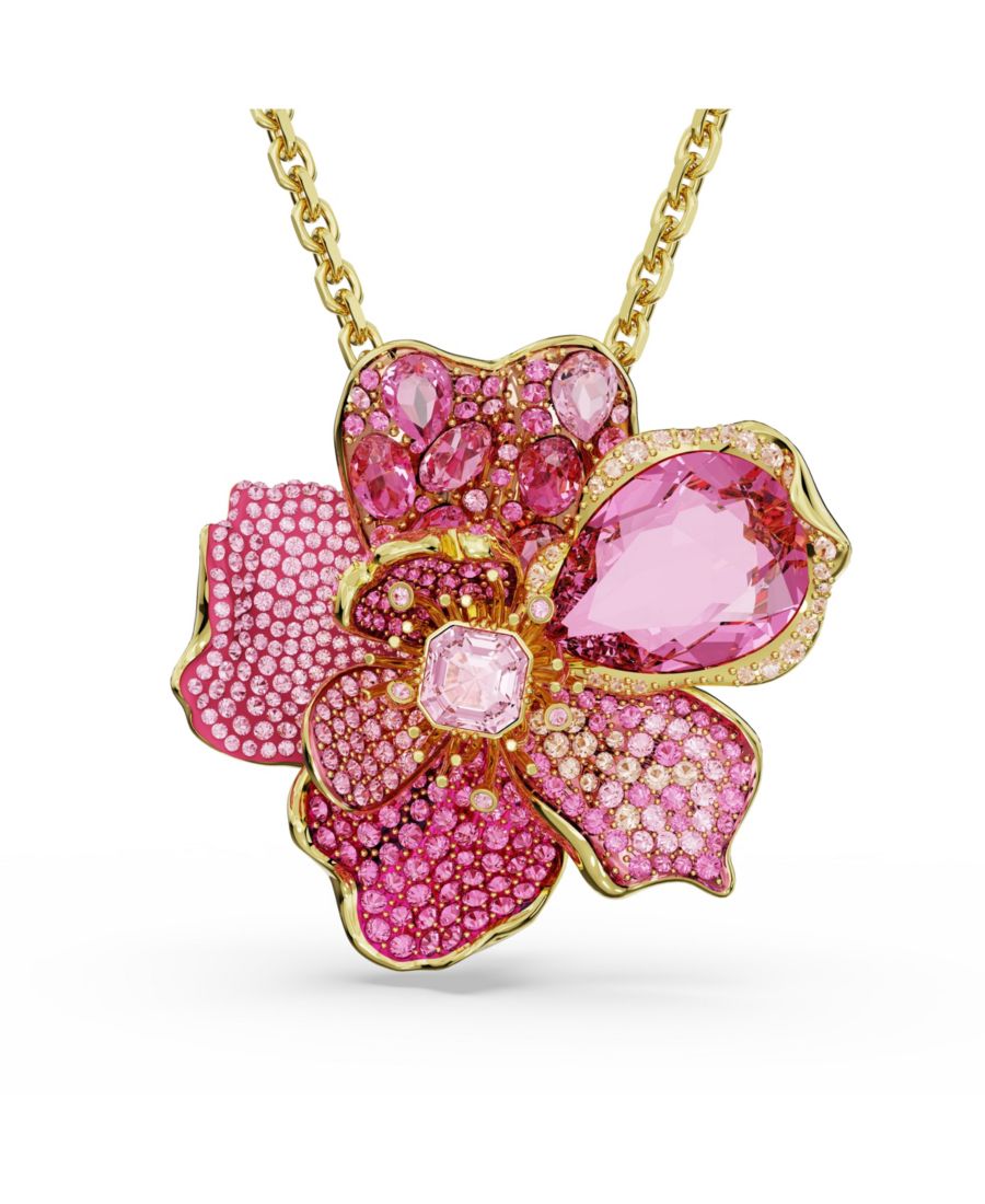 Подвеска и брошь в виде цветка, инкрустированного кристаллами Swarovski, Pink
Подвеска и брошь в виде цветка, инкрустированного кристаллами Swarovski, Pink