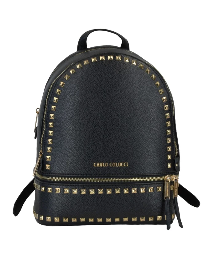 Городской рюкзак с пирамидальными заклепками Carlo Colucci, черный
Городской рюкзак с пирамидальными заклепками Carlo Colucci, черный