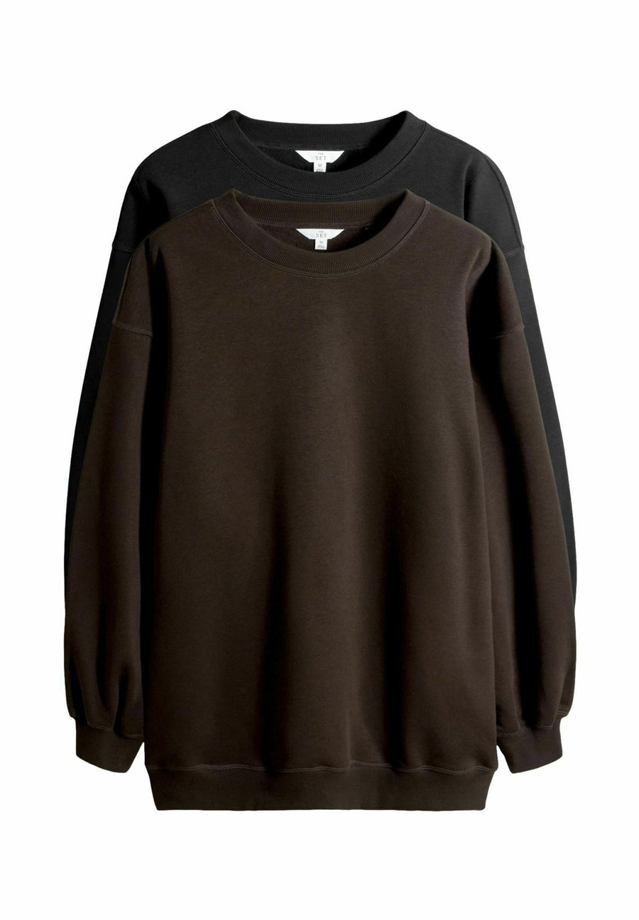 Толстовка THE SET 2 PACK LONGLINE CREW NECK, Black/Chocolate/Black, Черный, Толстовка THE SET 2 PACK LONGLINE CREW NECK, Black/Chocolate/Black
Толстовка THE SET 2 PACK LONGLINE CREW NECK, Black/Chocolate/Black, Черный, Толстовка THE SET 2 PACK LONGLINE CREW NECK, Black/Chocolate/Black