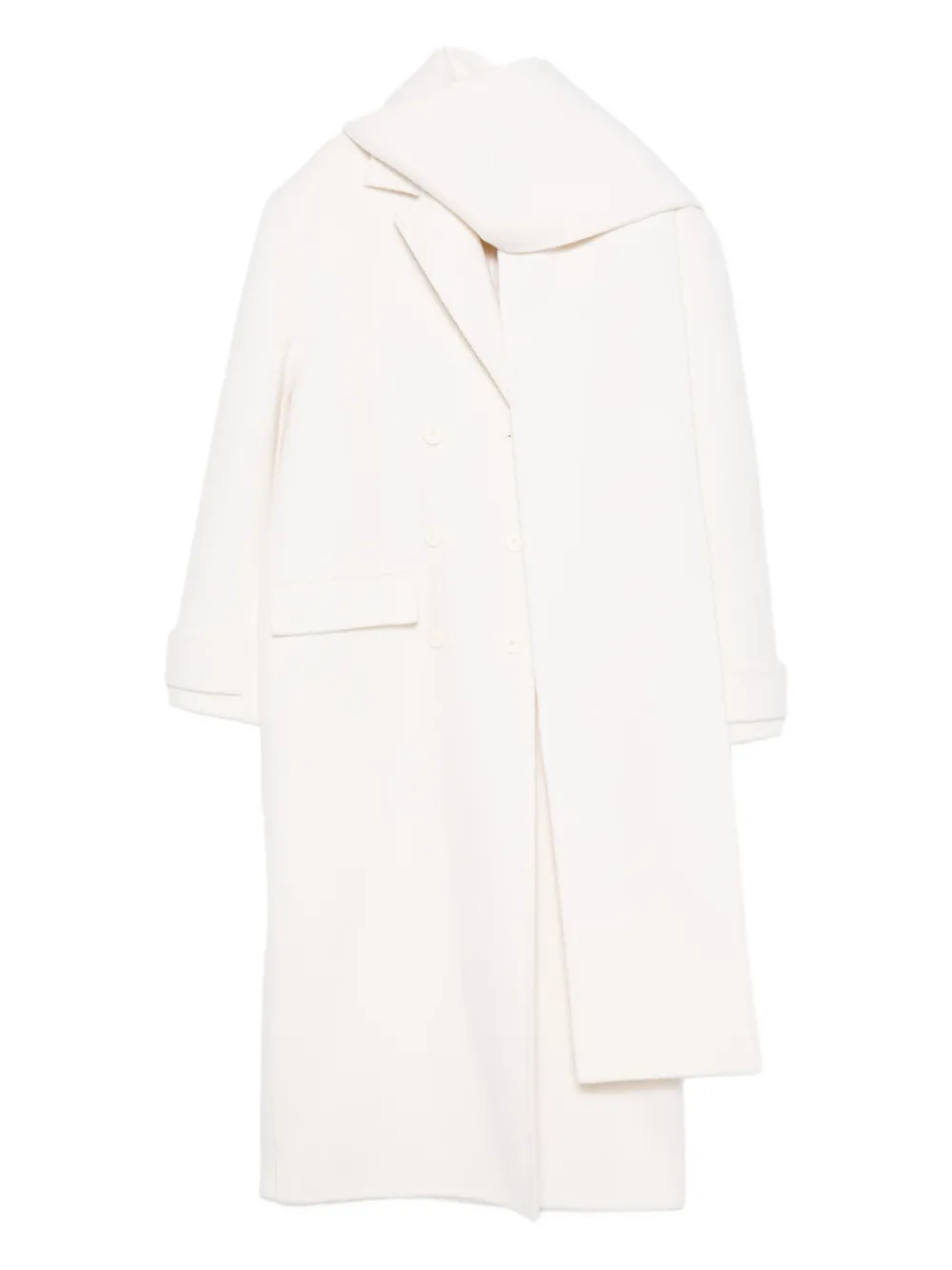 Шерстяное двубортное пальто Sandro, нейтральный
Шерстяное двубортное пальто Sandro, нейтральный