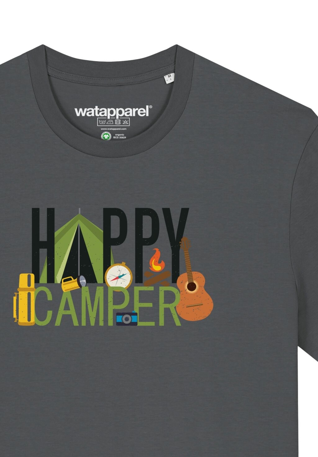 Футболка с принтом HAPPY CAMPER watapparel, антрацит
Футболка с принтом HAPPY CAMPER watapparel, антрацит