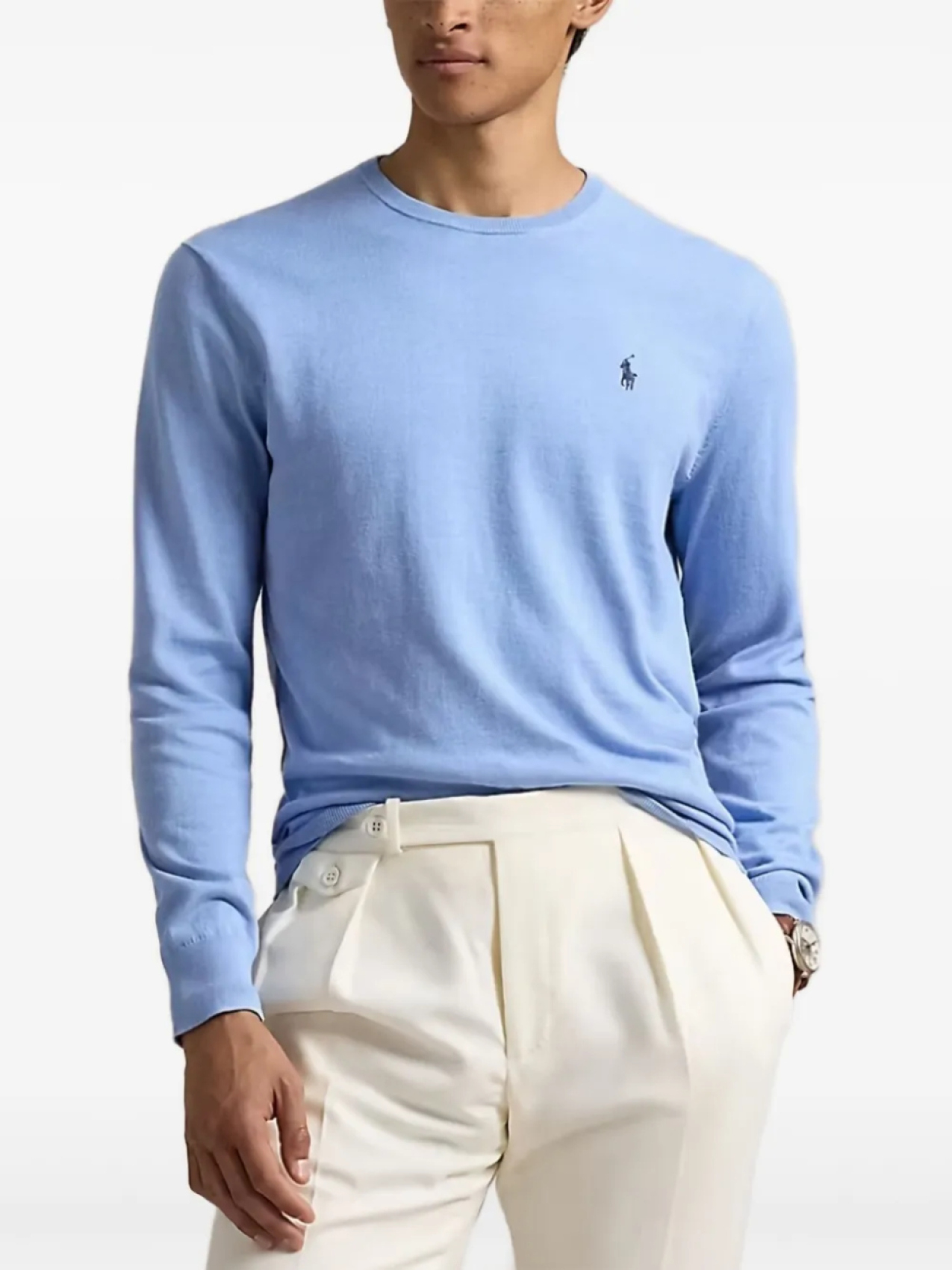 Polo Ralph Lauren джемпер с круглым вырезом, синий
Polo Ralph Lauren джемпер с круглым вырезом, синий