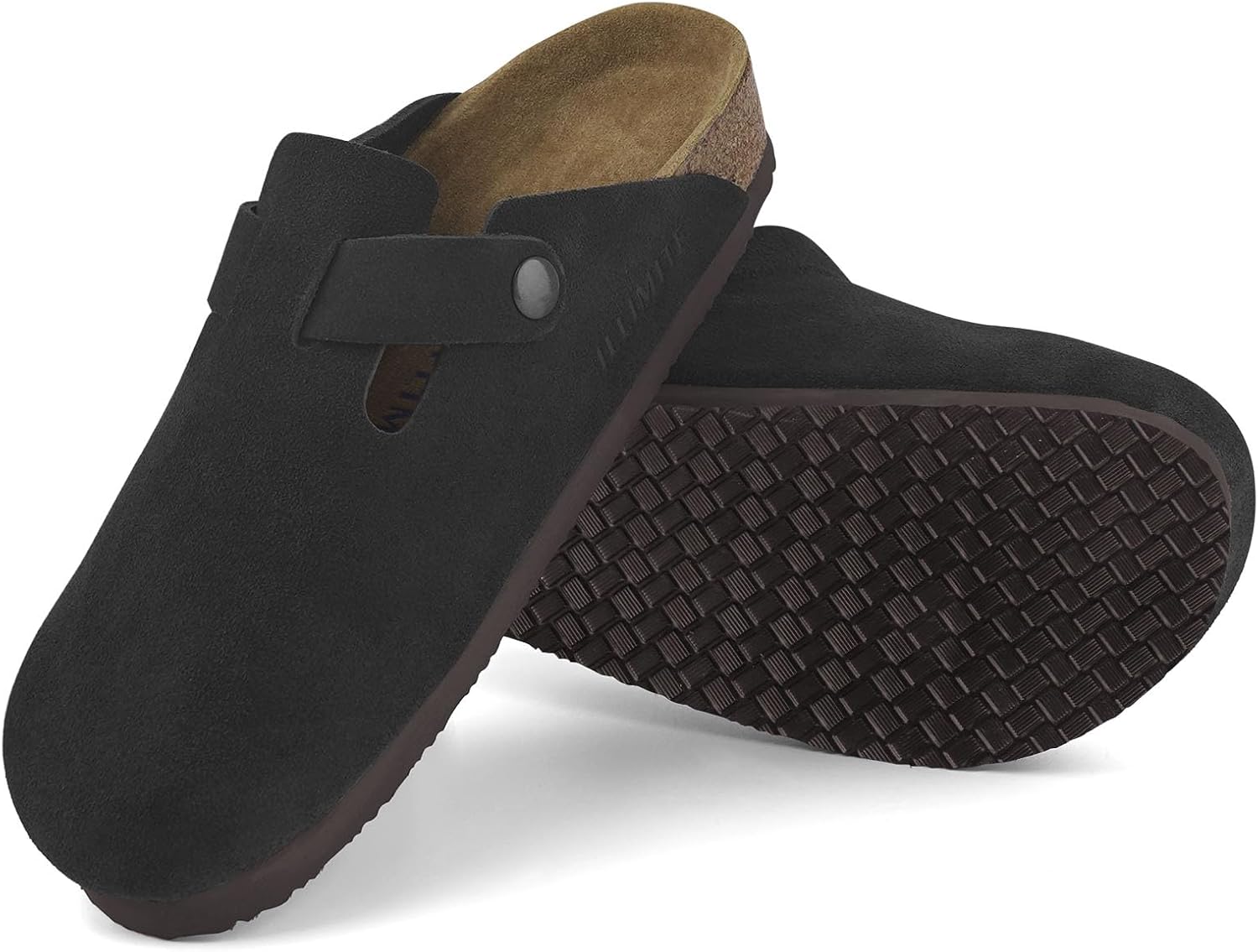 Замшевые сабо ILLIMITE для женщин и мужчин, сандалии на пробковой стельке, кожаные мюли, туфли-«картофельные» с поддержкой свода стопы и регулируемой пряжкой, черный
Замшевые сабо ILLIMITE для женщин и мужчин, сандалии на пробковой стельке, кожаные мюли, туфли-«картофельные» с поддержкой свода стопы и регулируемой пряжкой, черный