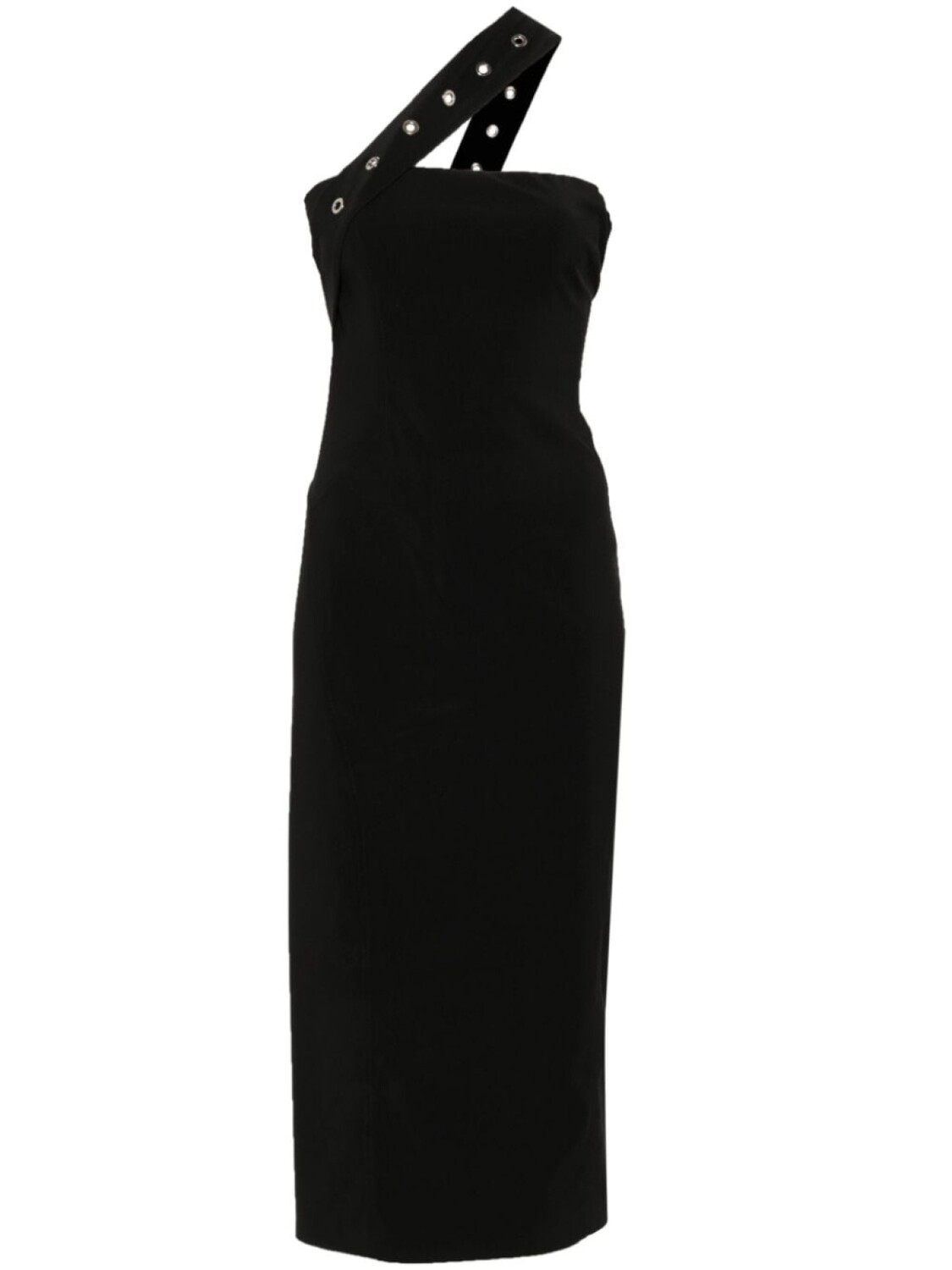 Patrizia Pepe платье миди с люверсами, черный 
Patrizia Pepe платье миди с люверсами, черный