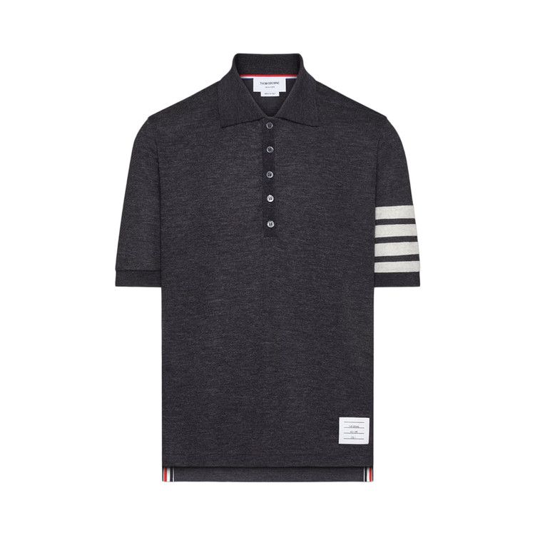 Джерси Thom Browne Short-Sleeve 4 Bar Rib Cuff Polo in Wool Jersey 'Charcoal'
Джерси Thom Browne Short-Sleeve 4 Bar Rib Cuff Polo in Wool Jersey 'Charcoal'