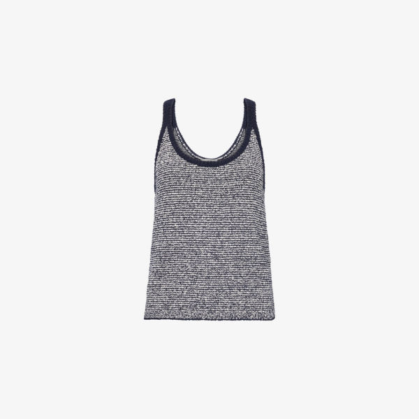 Топ полосатый топ Vince, черный 
Топ полосатый топ Vince, черный