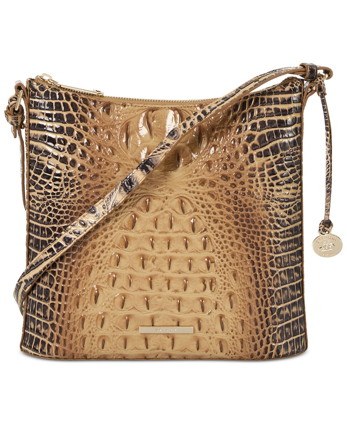 Кожаное плечо через плечо Katie Melbourne с тиснением Brahmin
Кожаное плечо через плечо Katie Melbourne с тиснением Brahmin