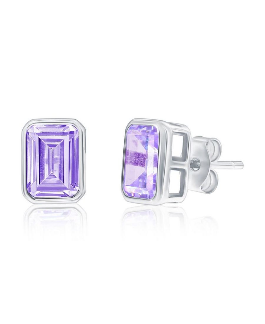 Серьги-гвоздики из стерлингового серебра, прямоугольные, с фианитами, с камнем-талисманом по знаку зодиака Simona, Lavender
Серьги-гвоздики из стерлингового серебра, прямоугольные, с фианитами, с камнем-талисманом по знаку зодиака Simona, Lavender