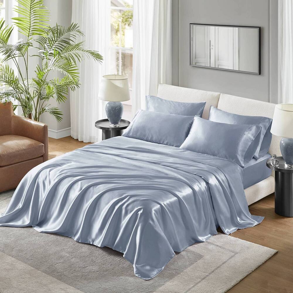 Роскошный атласный комплект простыней и наволочек Madison Park Essentials, цвет Lilac
Роскошный атласный комплект простыней и наволочек Madison Park Essentials, цвет Lilac