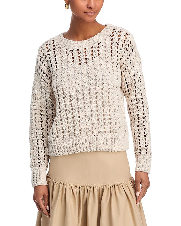 Свитер с круглым вырезом - эксклюзив AQUA, коричневый/бежевый
Свитер с круглым вырезом - эксклюзив AQUA, коричневый/бежевый