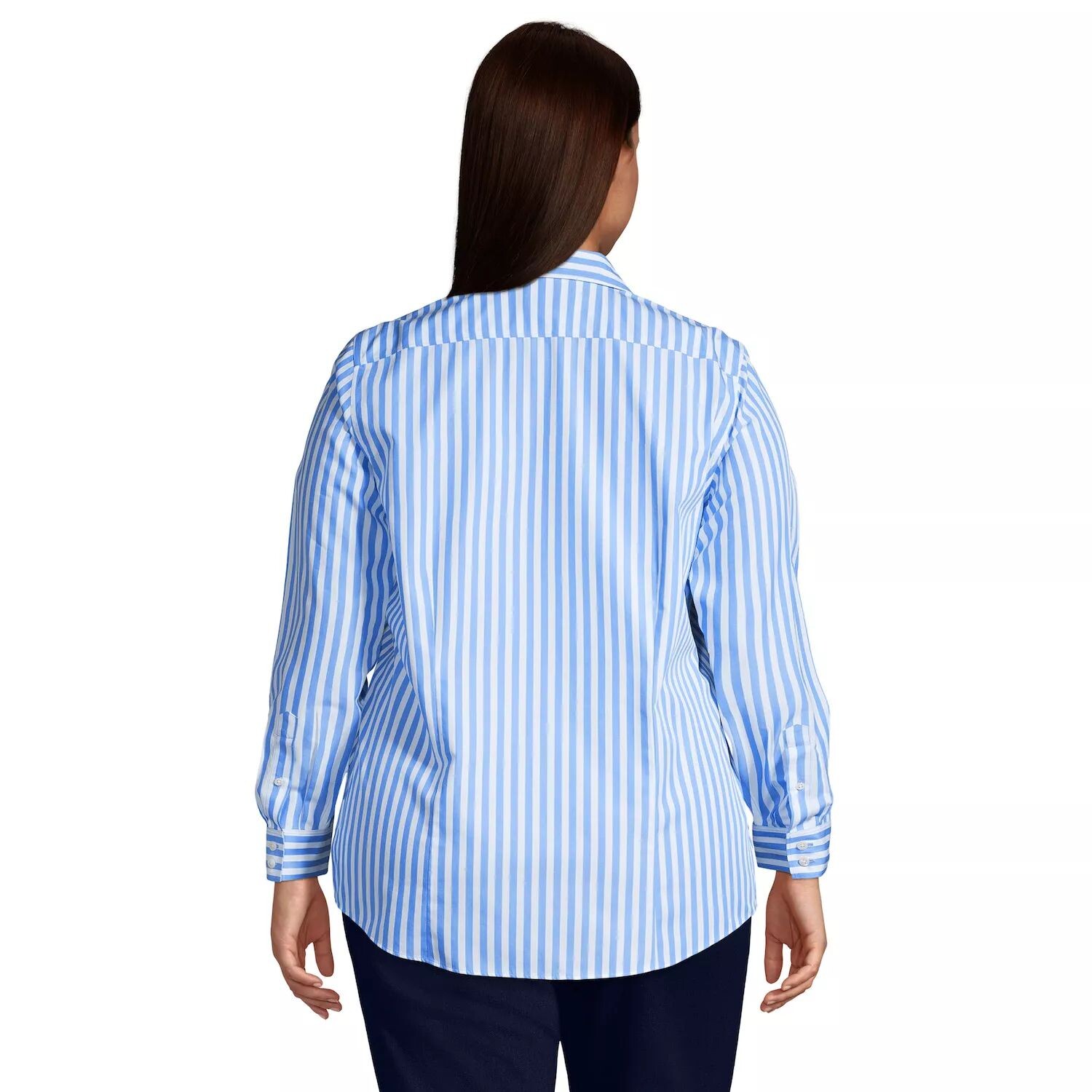 Рубашка на пуговицах спереди без морщин Lands' End больших размеров Lands' End, белый
Рубашка на пуговицах спереди без морщин Lands' End больших размеров Lands' End, белый