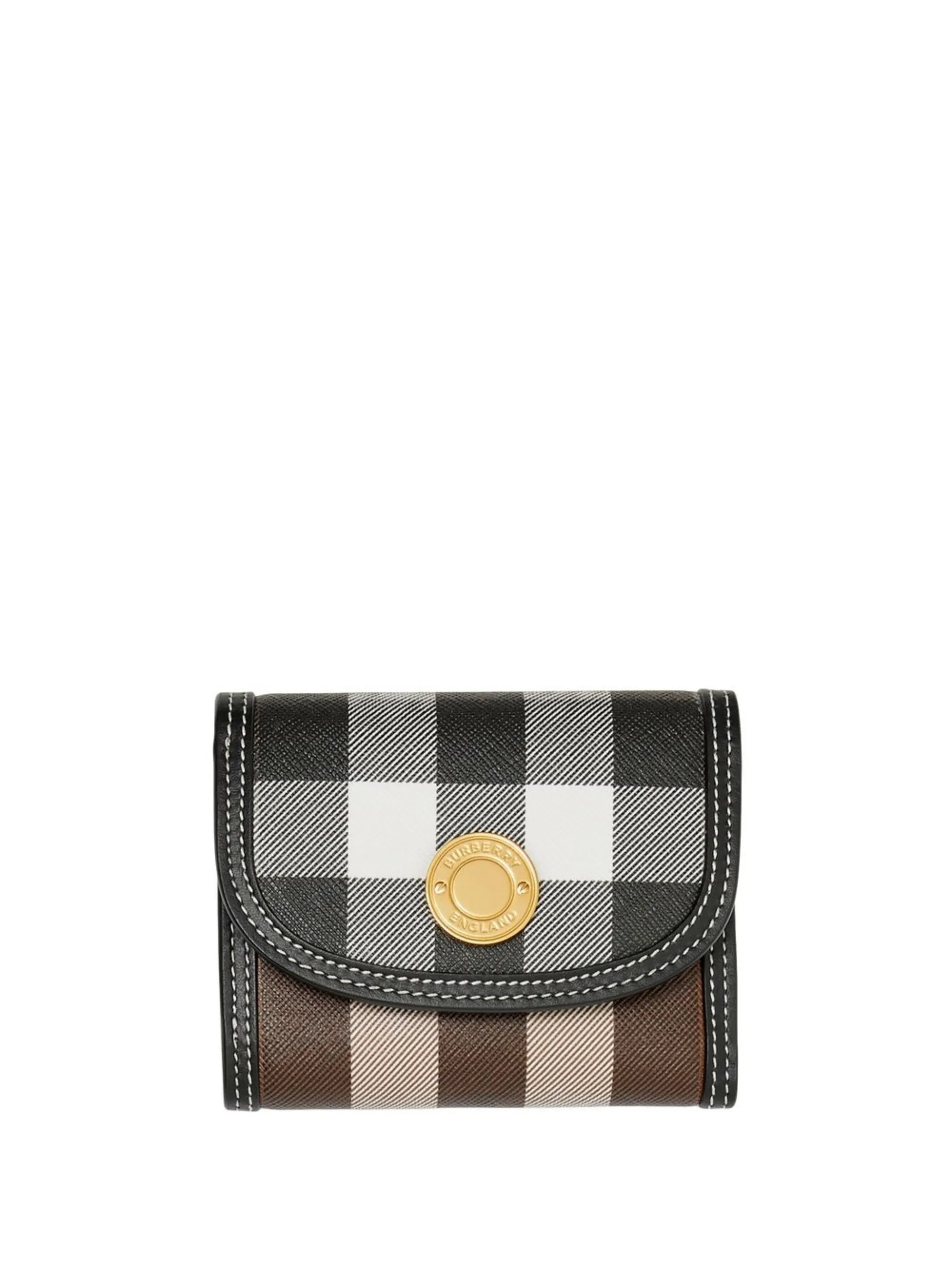 Маленький складной кошелек в клетку Burberry, коричневый
Маленький складной кошелек в клетку Burberry, коричневый